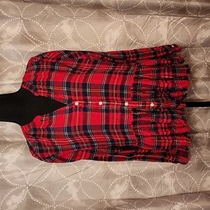 Womens, Mudpie, size Large, lightweight flannel button up dress shirt